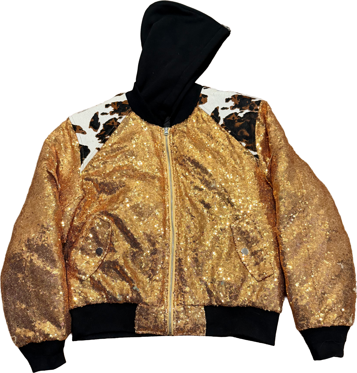 GOLD SEQUENCE BOMBER JACKET