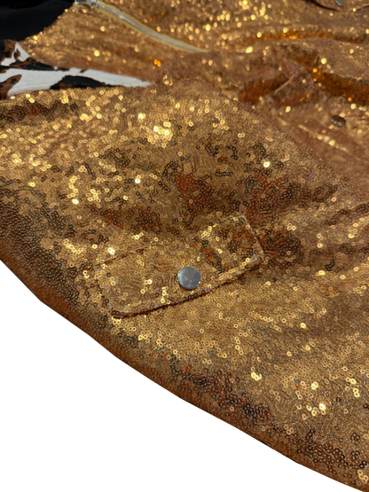 GOLD SEQUENCE BOMBER JACKET