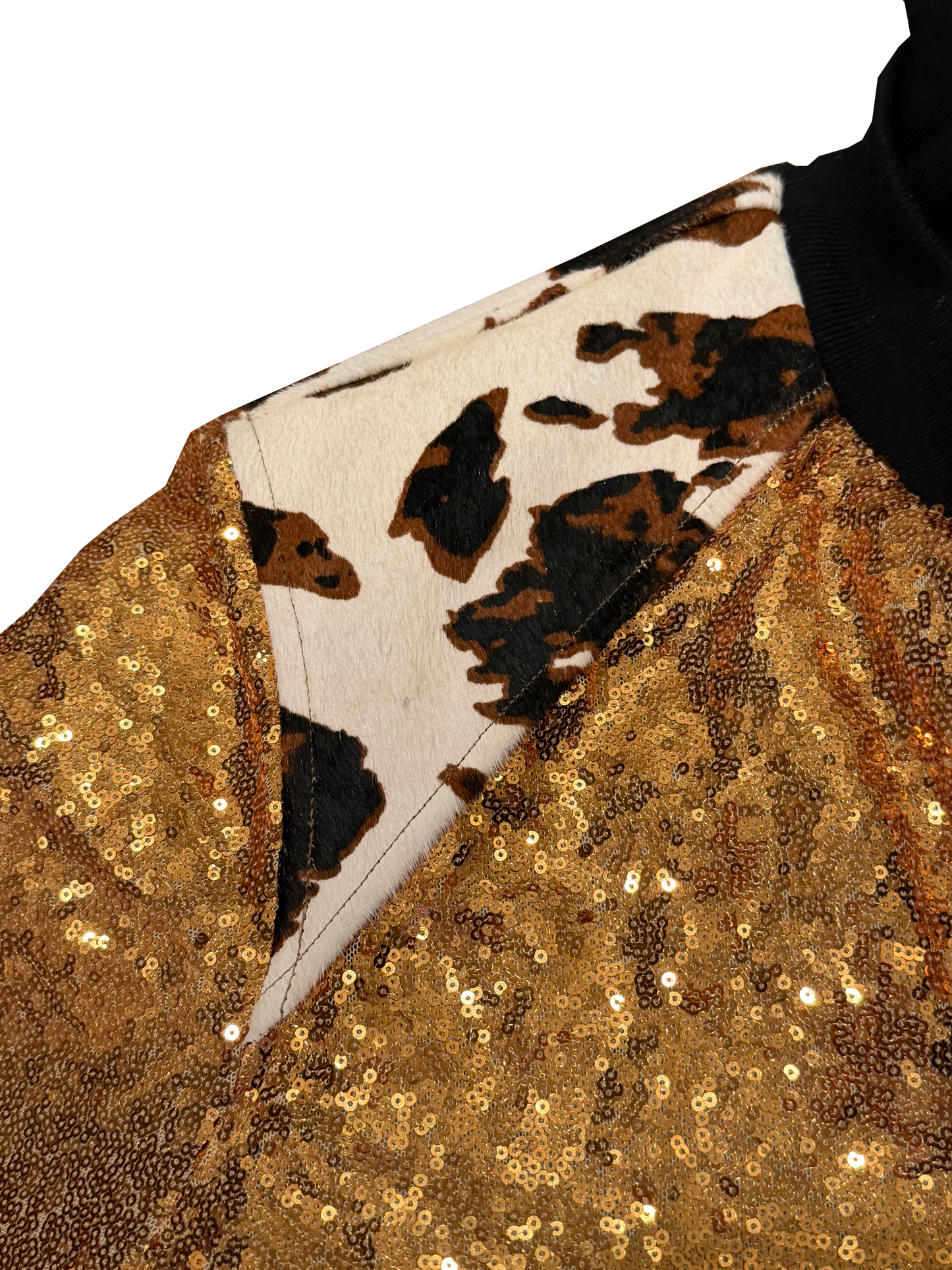 GOLD SEQUENCE BOMBER JACKET