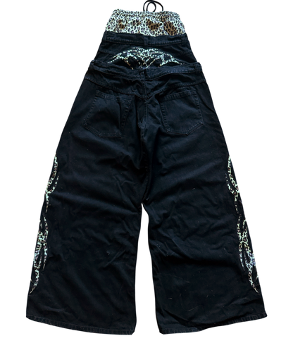 TRIPLE STACKED CHEETAH JEANS